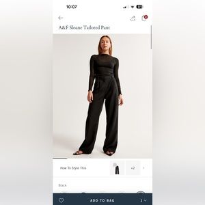 NWT Abercrombie & Fitch Sloane Tailored Pant